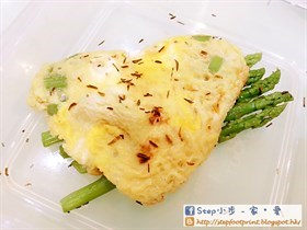 心型蘆荀炒蛋